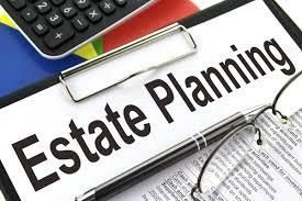 paper with 'estate planning' text
