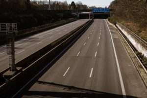 empty six-lane highway